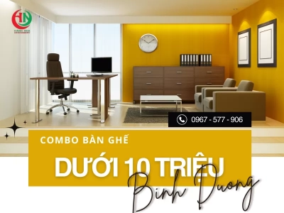 Combo bàn ghế trọn bộ dưới 10 triệu cho startup Bình Dương