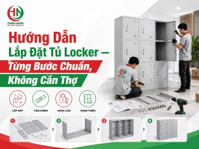Hướng Dẫn Lắp Đặt Tủ Locker — Từng Bước Chuẩn, Không Cần Thợ